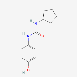 molecular formula C12H16N2O2 B7938762 3-Cyclopentyl-1-(4-hydroxyphenyl)urea 