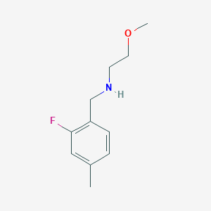 molecular formula C11H16FNO B7938771 N-(2-Fluoro-4-methylbenzyl)-2-methoxyethanamine 