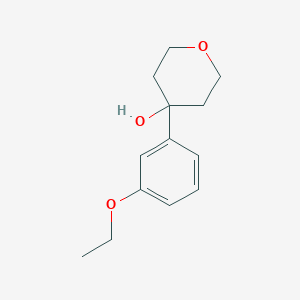 molecular formula C13H18O3 B7938805 4-(3-Ethoxyphenyl)oxan-4-ol 