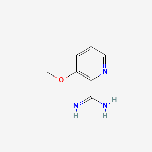 molecular formula C7H9N3O B7938849 3-Methoxy-pyridine-2-carboxamidine 