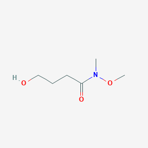 molecular formula C6H13NO3 B7938877 4-Hydroxy-N-methoxy-N-methylbutanamide 