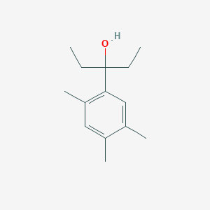 molecular formula C14H22O B7938882 3-(2,4,5-Trimethylphenyl)-3-pentanol 