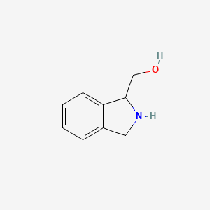 molecular formula C9H11NO B7938893 2,3-dihydro-1H-isoindol-1-ylmethanol 