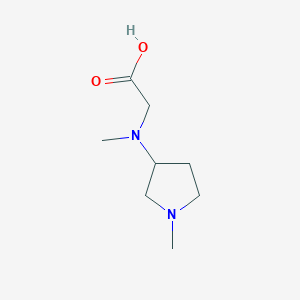 molecular formula C8H16N2O2 B7938906 [Methyl-(1-methyl-pyrrolidin-3-yl)-amino]-acetic acid 