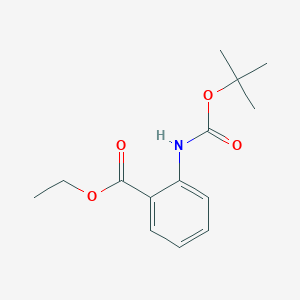 molecular formula C14H19NO4 B7938909 tert-Butyl 2-(ethoxycarbonyl)phenylcarbamate 
