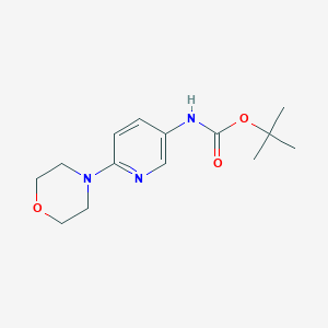 molecular formula C14H21N3O3 B7938921 Tert-butyl 6-morpholinopyridin-3-ylcarbamate 