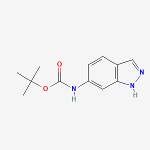 molecular formula C12H15N3O2 B7938933 tert-Butyl 1H-indazol-6-ylcarbamate 
