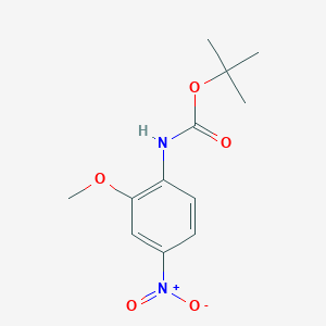 molecular formula C12H16N2O5 B7938939 Tert-butyl 2-methoxy-4-nitrophenylcarbamate 