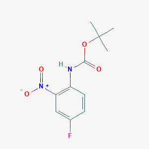 molecular formula C11H13FN2O4 B7938948 (4-Fluoro-2-nitro-phenyl)-carbamic acid tert-butyl ester 