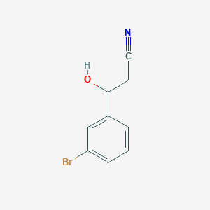 molecular formula C9H8BrNO B7938950 3-(3-溴苯基)-3-羟基丙腈 