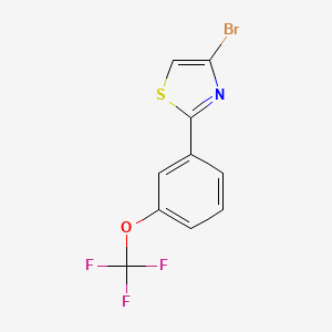 molecular formula C10H5BrF3NOS B7938998 4-Bromo-2-(3-(trifluoromethoxy)phenyl)thiazole 