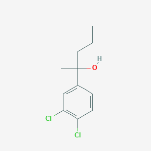 molecular formula C11H14Cl2O B7939034 2-(3,4-Dichlorophenyl)-2-pentanol 