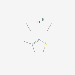 molecular formula C10H16OS B7939039 3-(3-Methyl-2-thienyl)-3-pentanol 