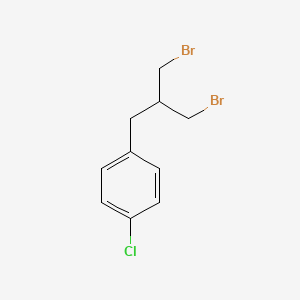 molecular formula C10H11Br2Cl B7939045 1-(3-Bromo-2-(bromomethyl)propyl)-4-chlorobenzene 