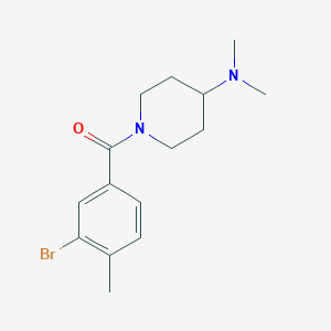 molecular formula C15H21BrN2O B7939067 (3-Bromo-4-methylphenyl)(4-(dimethylamino)piperidin-1-yl)methanone 