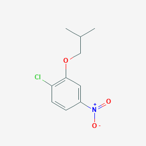 molecular formula C10H12ClNO3 B7939075 1-Chloro-2-(2-methylpropoxy)-4-nitrobenzene 