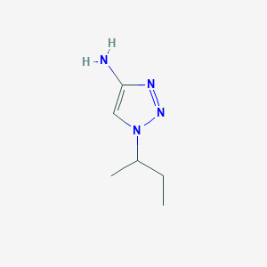 molecular formula C6H12N4 B7939079 1-(butan-2-yl)-1H-1,2,3-triazol-4-amine 