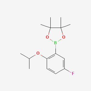 molecular formula C15H22BFO3 B7939147 5-Fluoro-2-isopropoxyphenylboronic acid pinacol ester 