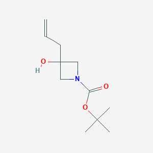 molecular formula C11H19NO3 B7939154 Tert-butyl 3-allyl-3-hydroxyazetidine-1-carboxylate 