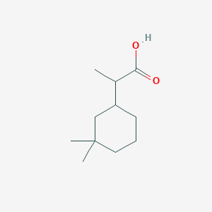molecular formula C11H20O2 B7939164 2-(3,3-Dimethylcyclohexyl)propanoic acid 