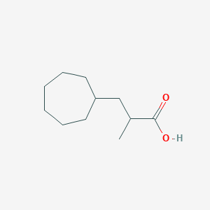 molecular formula C11H20O2 B7939167 3-Cycloheptyl-2-methylpropanoic acid 