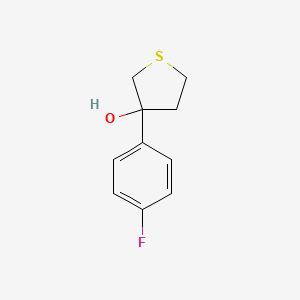 molecular formula C10H11FOS B7939208 3-(4-Fluorophenyl)thiolan-3-ol 