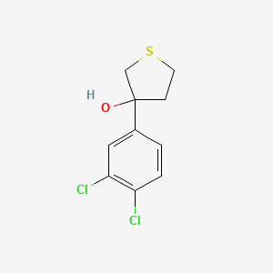 molecular formula C10H10Cl2OS B7939264 3-(3,4-Dichlorophenyl)thiolan-3-ol 