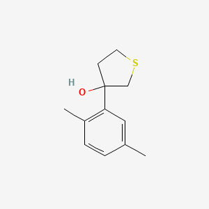 molecular formula C12H16OS B7939306 3-(2,5-Dimethylphenyl)thiolan-3-ol 