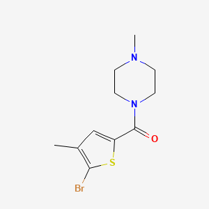 molecular formula C11H15BrN2OS B7939344 (5-Bromo-4-methylthiophen-2-yl)(4-methylpiperazin-1-yl)methanone 