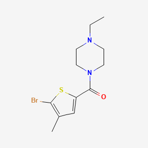 molecular formula C12H17BrN2OS B7939354 (5-Bromo-4-methylthiophen-2-yl)(4-ethylpiperazin-1-yl)methanone 