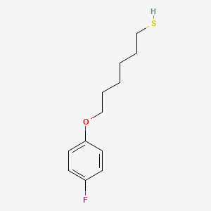 molecular formula C12H17FOS B7939440 6-(4-Fluorophenoxy)hexane-1-thiol 
