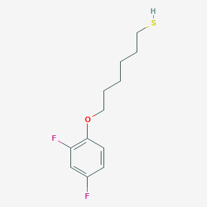 molecular formula C12H16F2OS B7939451 6-(2,4-Difluorophenoxy)hexane-1-thiol 