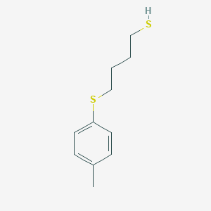 molecular formula C11H16S2 B7939478 4-(4-Methylphenyl)sulfanylbutane-1-thiol 