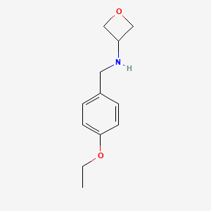 molecular formula C12H17NO2 B7939522 N-(4-ethoxybenzyl)oxetan-3-amine 