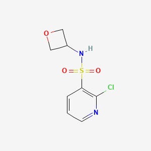 molecular formula C8H9ClN2O3S B7939536 2-Chloro-N-(oxetan-3-yl)pyridine-3-sulfonamide 