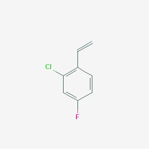 molecular formula C8H6ClF B7939593 2-氯-4-氟苯乙烯 