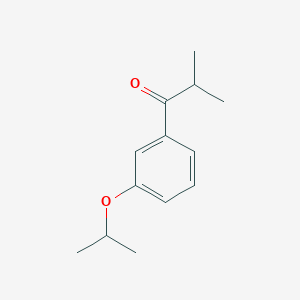 molecular formula C13H18O2 B7939625 1-(3-Isopropoxyphenyl)-2-methylpropan-1-one 