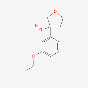 molecular formula C12H16O3 B7939631 3-(3-Ethoxyphenyl)oxolan-3-ol 