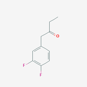 molecular formula C10H10F2O B7939649 1-(3,4-Difluorophenyl)butan-2-one CAS No. 1443346-59-5