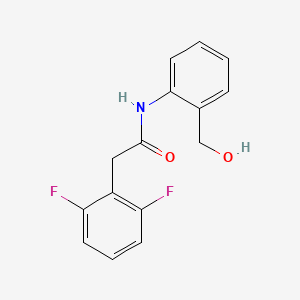 molecular formula C15H13F2NO2 B7939650 2-(2,6-difluorophenyl)-N-[2-(hydroxymethyl)phenyl]acetamide 