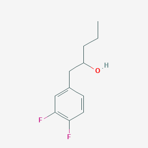 molecular formula C11H14F2O B7939661 1-(3,4-Difluorophenyl)-2-pentanol 