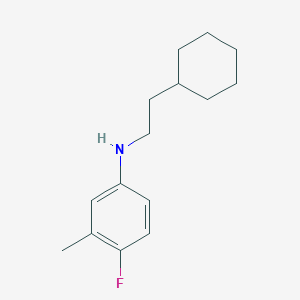 molecular formula C15H22FN B7939668 N-(2-cyclohexylethyl)-4-fluoro-3-methylaniline 