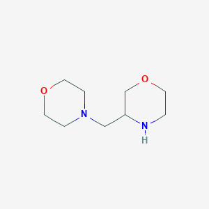 molecular formula C9H18N2O2 B7939673 3-(Morpholinomethyl)morpholine 