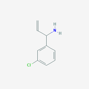 molecular formula C9H10ClN B7939698 1-(3-Chlorophenyl)prop-2-EN-1-amine 