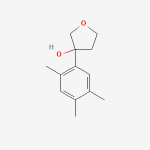 molecular formula C13H18O2 B7939732 3-(2,4,5-Trimethylphenyl)oxolan-3-ol 