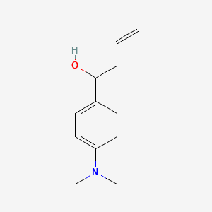 molecular formula C12H17NO B7939739 4-(4-Dimethylaminophenyl)-1-buten-4-ol 