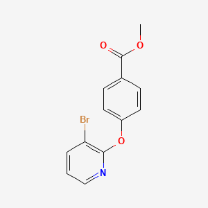 molecular formula C13H10BrNO3 B7939778 Methyl 4-((3-bromopyridin-2-yl)oxy)benzoate 