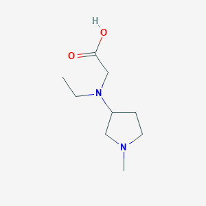 molecular formula C9H18N2O2 B7939794 [Ethyl-(1-methyl-pyrrolidin-3-yl)-amino]-acetic acid 