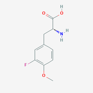 molecular formula C10H12FNO3 B7939809 3-Fluoro-O-methyl-D-tyrosine 
