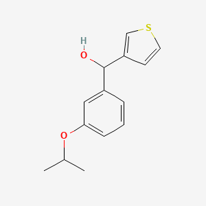 molecular formula C14H16O2S B7939813 3-iso-Propoxyphenyl-(3-thienyl)methanol 
